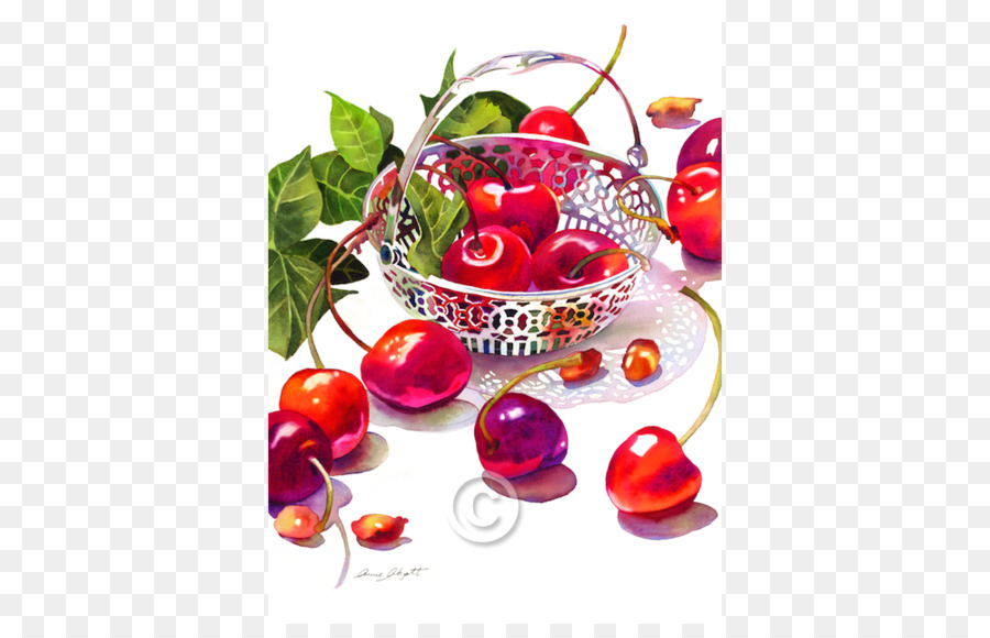 Cerises，Panier PNG