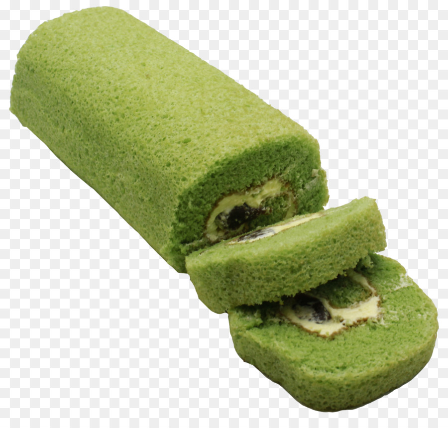 Rouleau De Gâteau Vert，Dessert PNG