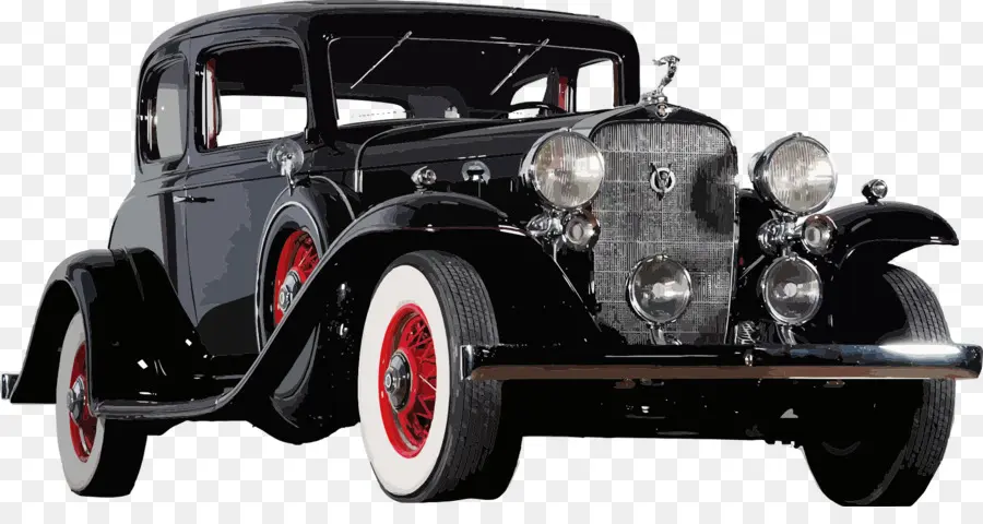 Voiture Ancienne Noire，Classique PNG