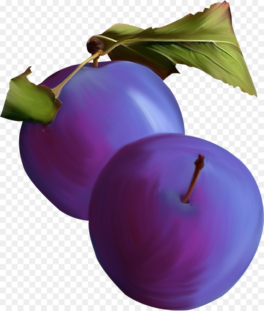 Prunes Violettes，Feuilles PNG