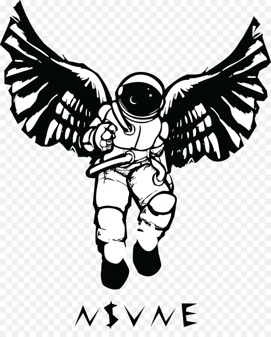 Astronaute Avec Des Ailes，Espace PNG