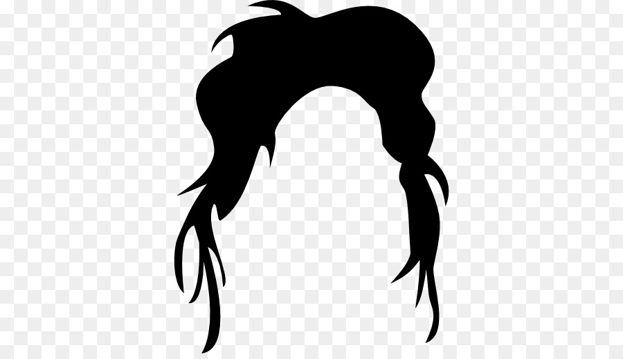 Silhouette De Cheveux Noirs，Style PNG