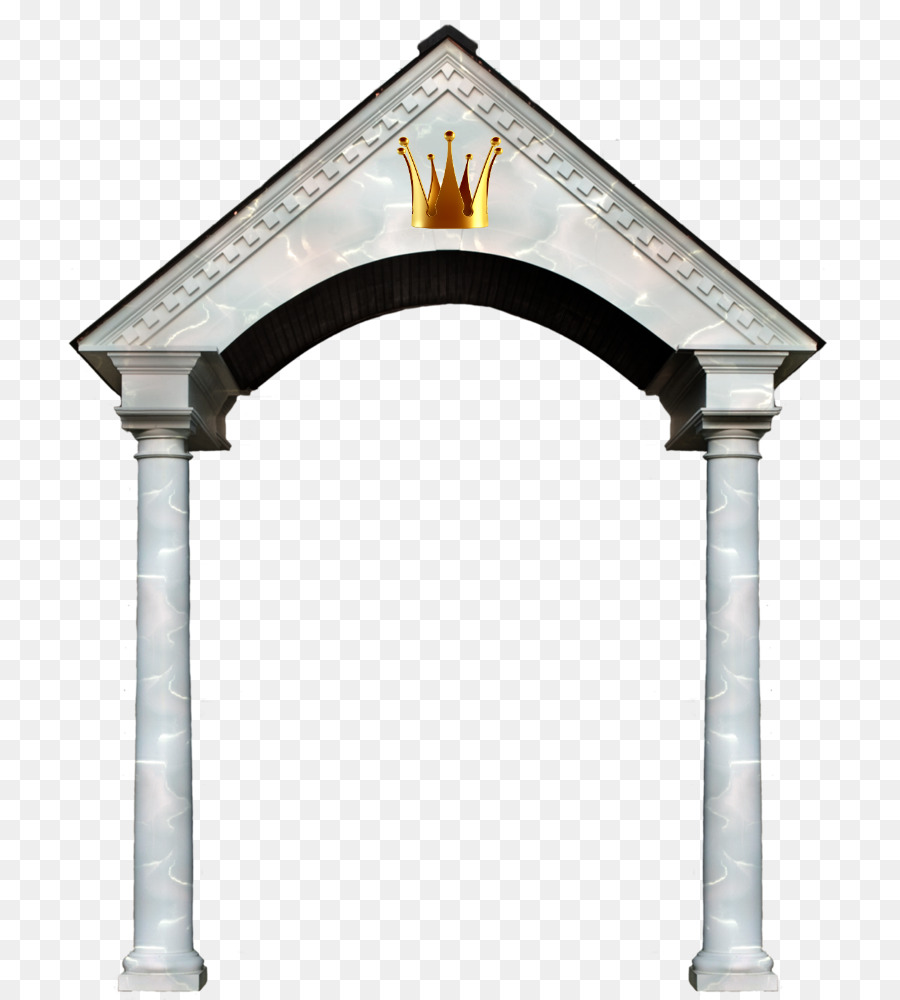 Arc Avec Couronne，Colonnes PNG