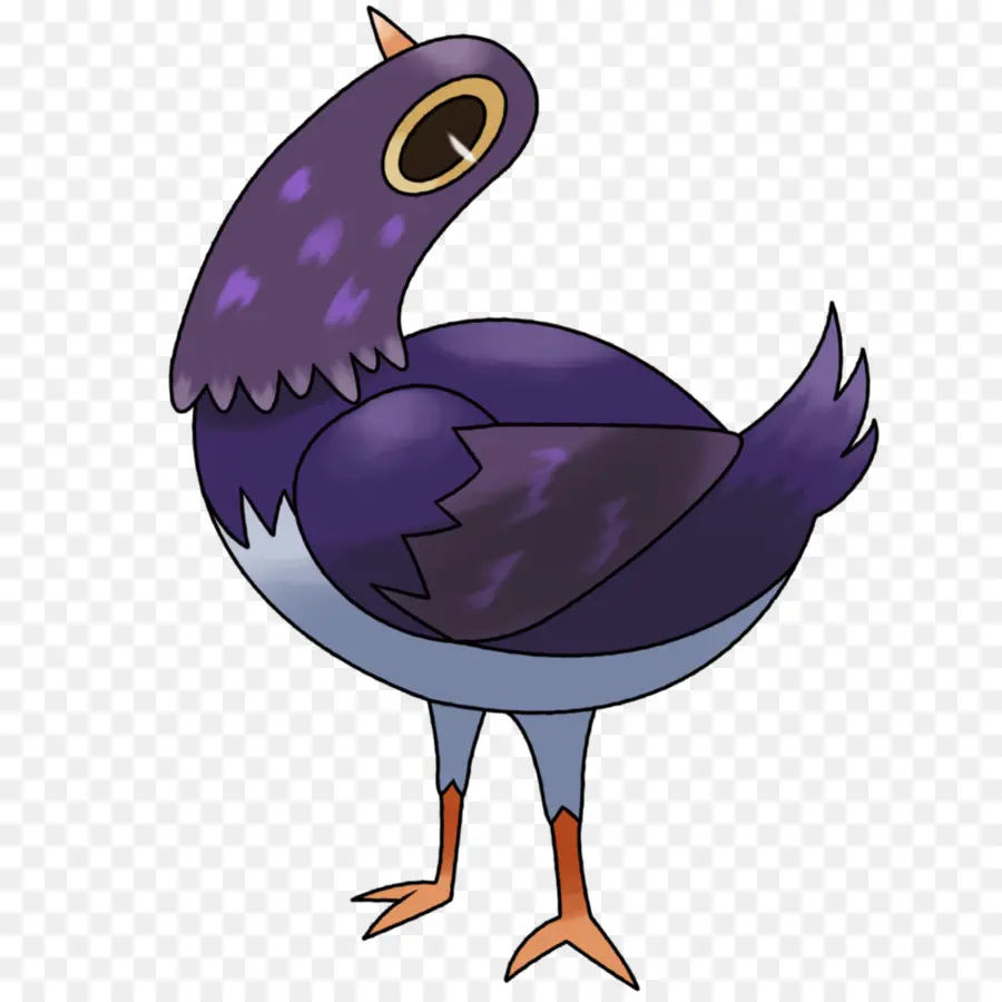 Oiseau De Dessin Animé，Violet PNG