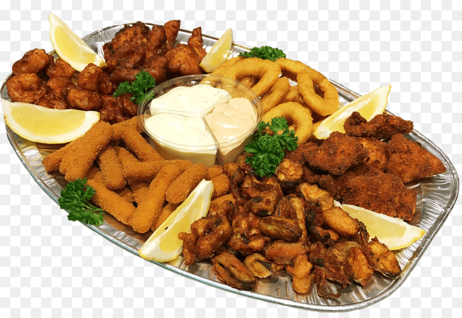 Plateau De Fruits De Mer Frits，Citron PNG