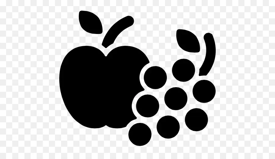 Fruits Silhouette，Pomme PNG