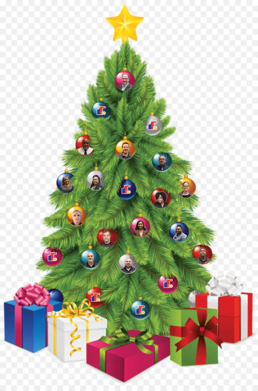 Arbre De Noël，Étoile PNG