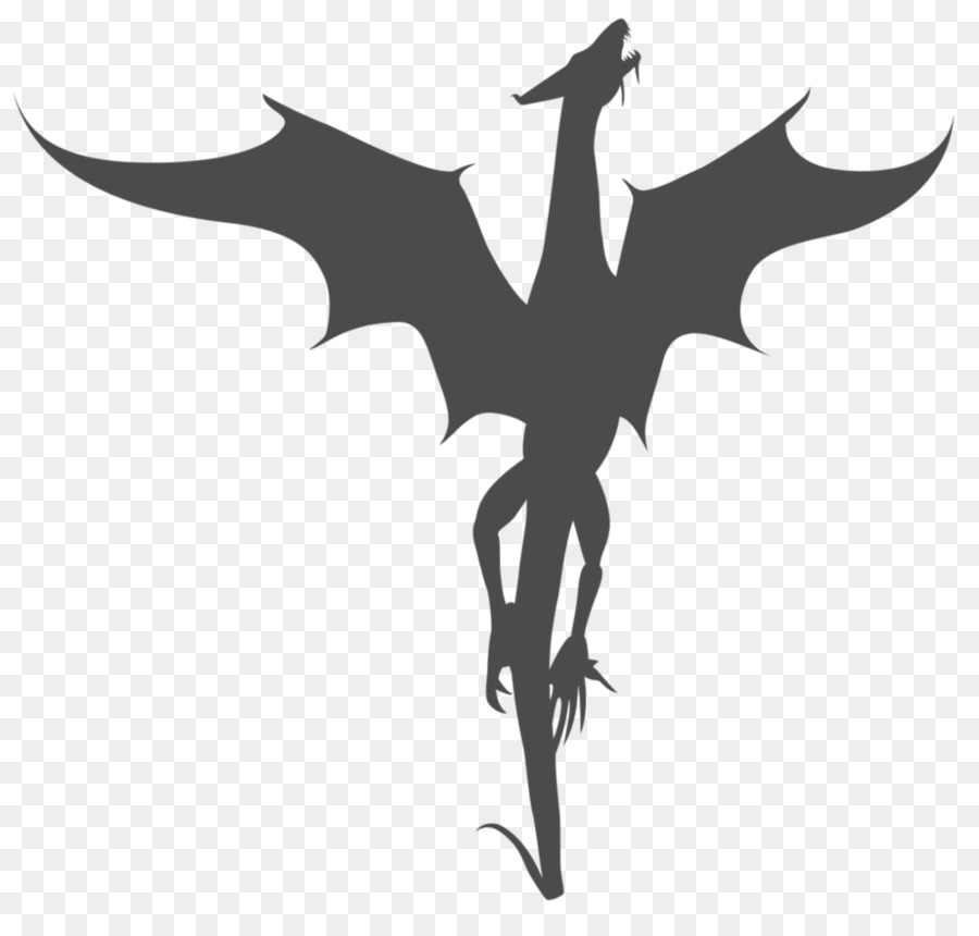 Silhouette，Dragon PNG