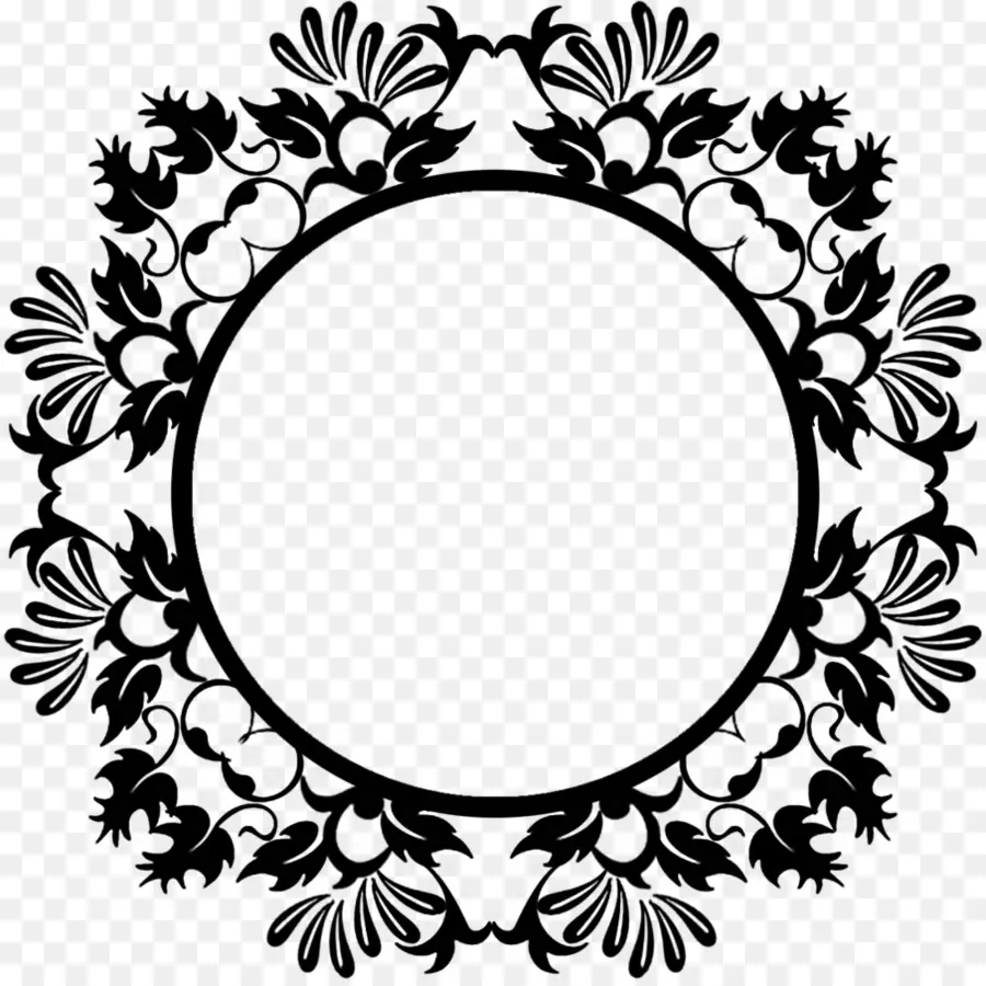 Cadre Floral，Cercle PNG