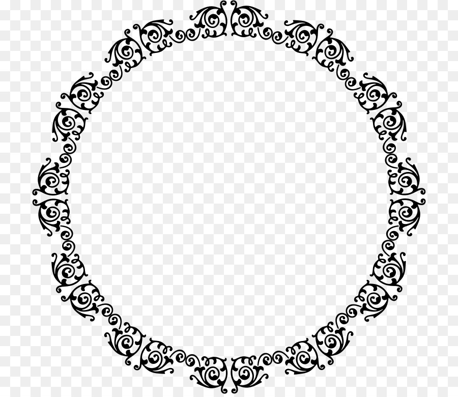 Cadre Décoratif，Rond PNG