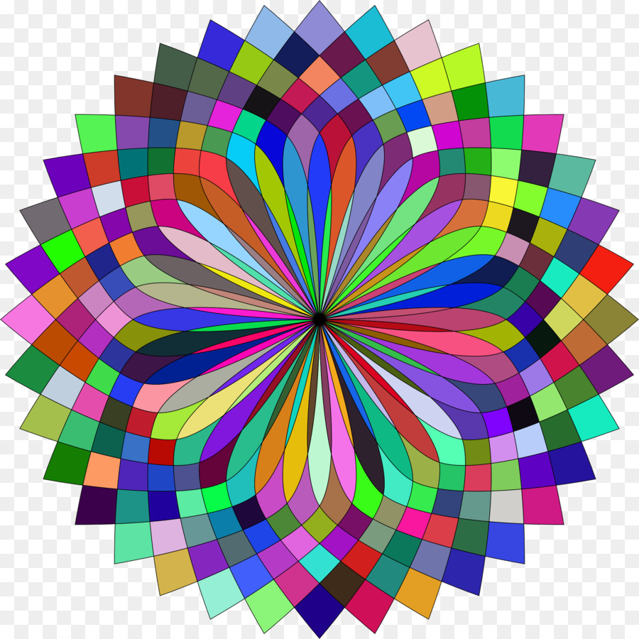 Mandala Coloré，Modèle PNG