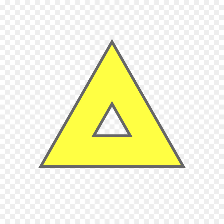 Triangle Jaune，Géométrique PNG