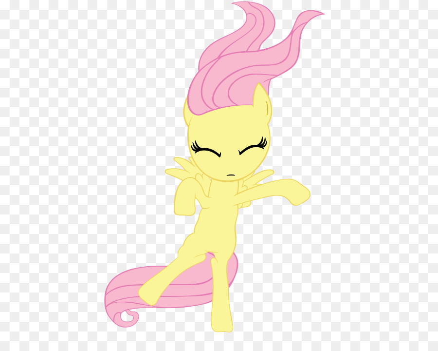 Poney Jaune，Cheveux Roses PNG