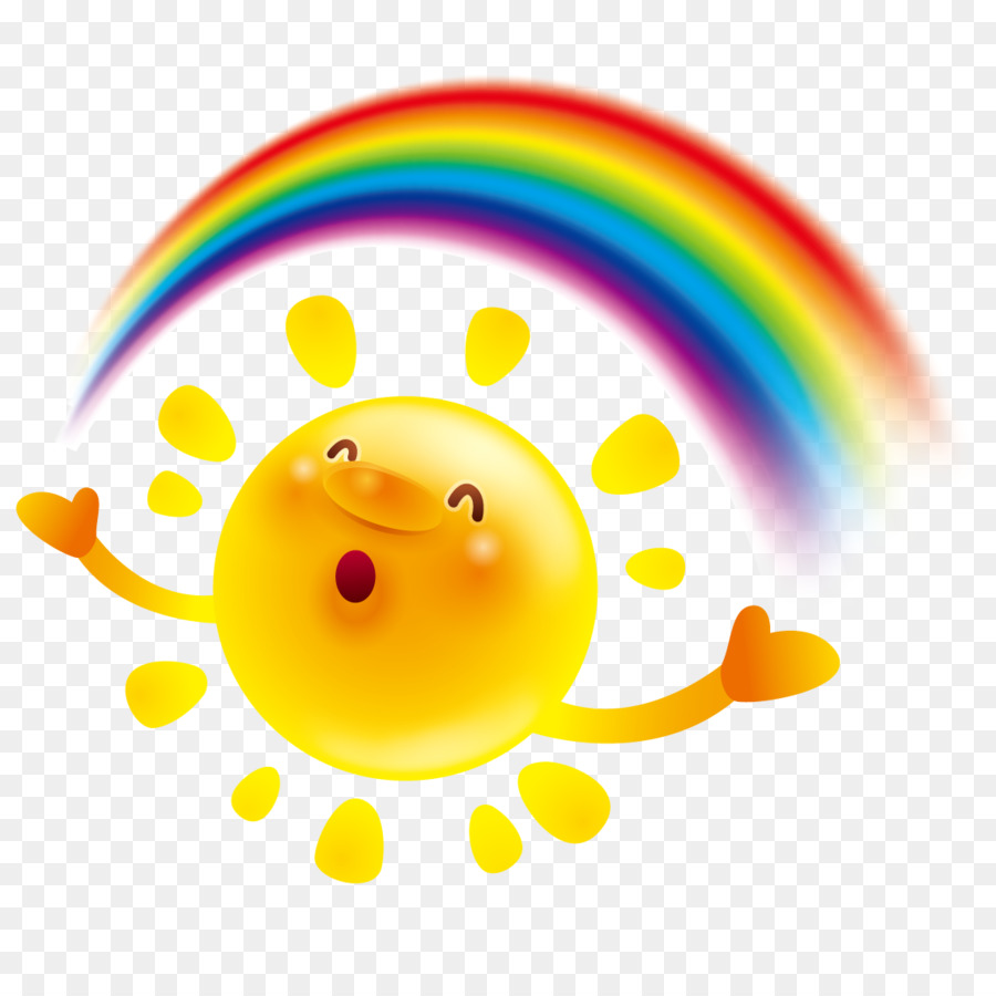 Soleil Et Arc En Ciel，Météo PNG