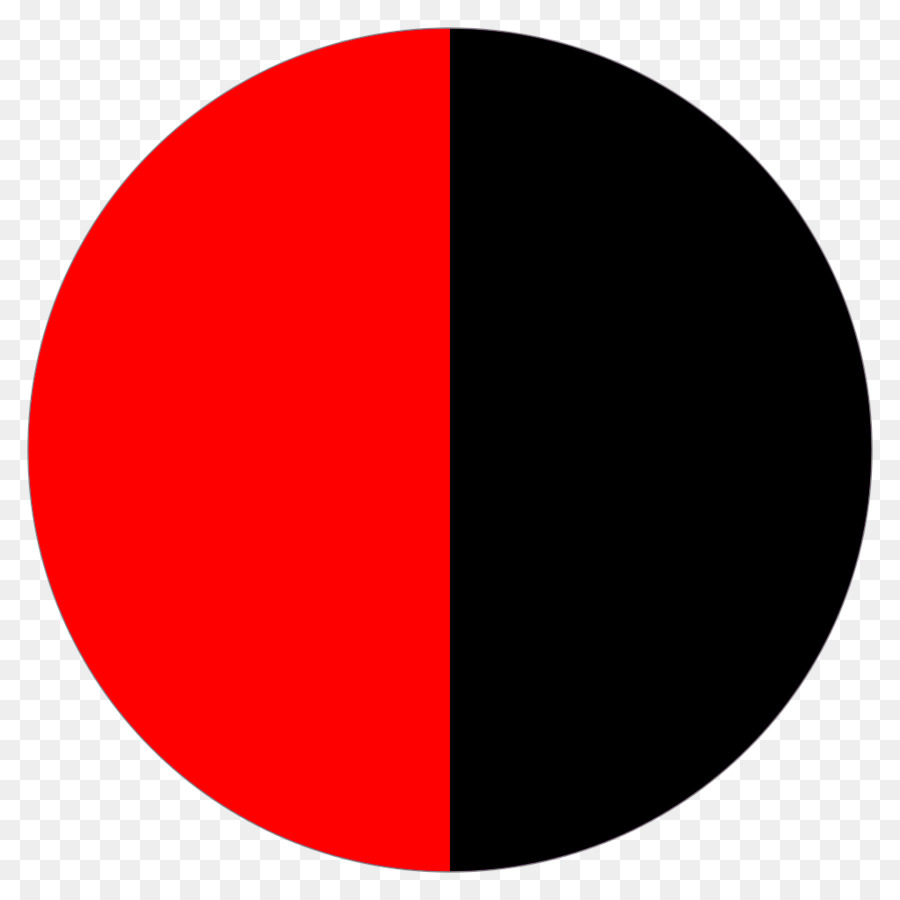 Cercle Rouge Et Noir，Demi Cercle PNG