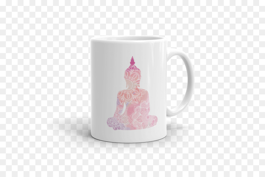 Tasse Avec Bouddha，Blanc PNG