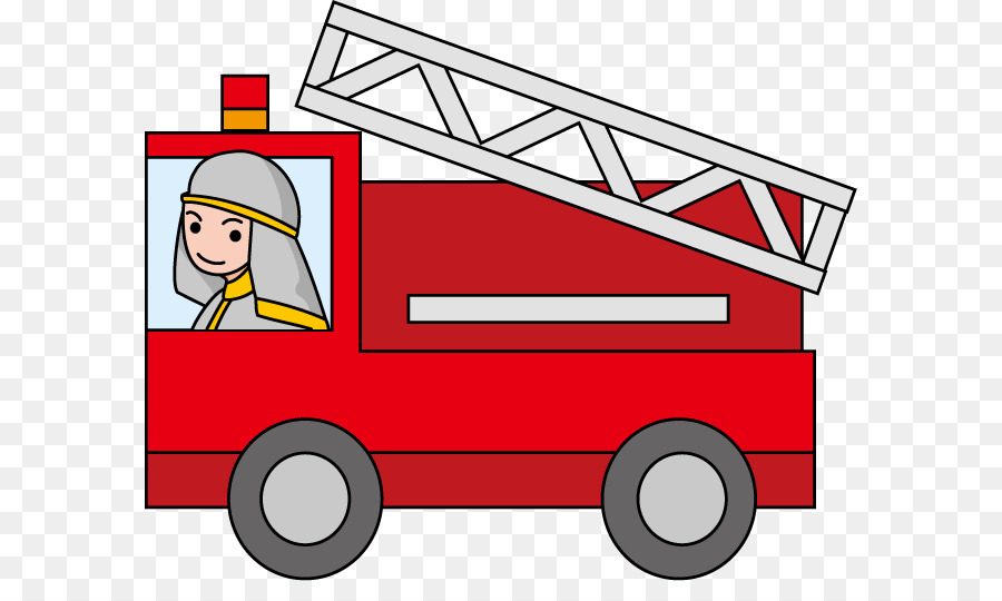 Camion De Pompier Rouge，Camion De Pompiers PNG