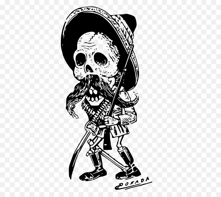 Squelette，Calavera PNG