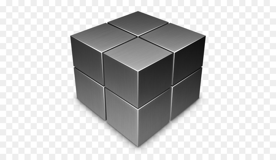 Cube En Métal，3d PNG