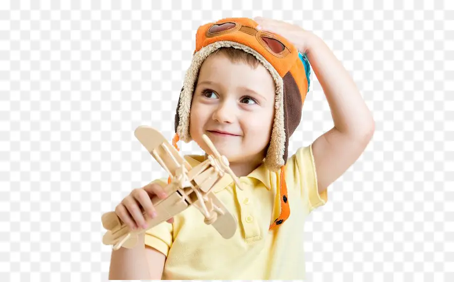 Enfant Avec Avion Jouet，Garçon PNG