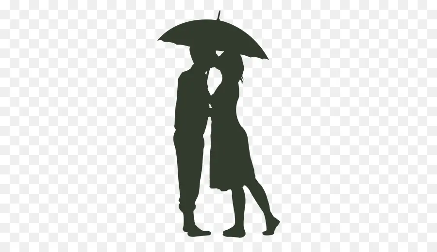 Couple Avec Parapluie，Amour PNG