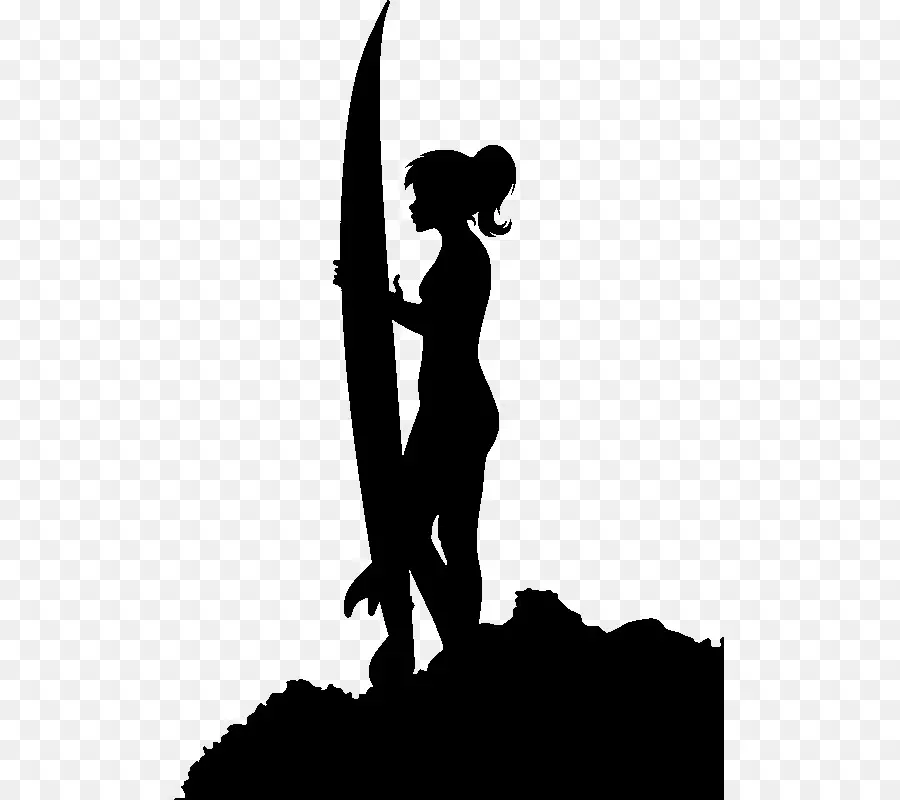 Silhouette De Surfeur，Surf PNG