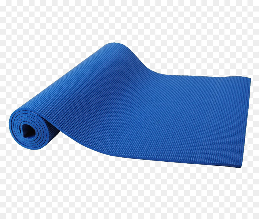 Tapis De Yoga Bleu，Exercice PNG