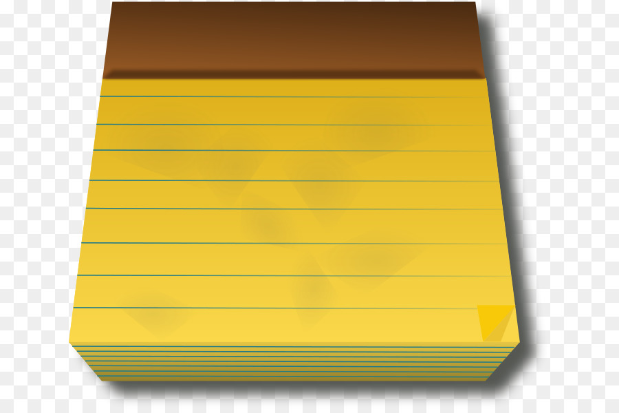 Bloc Notes Jaune，Papier PNG