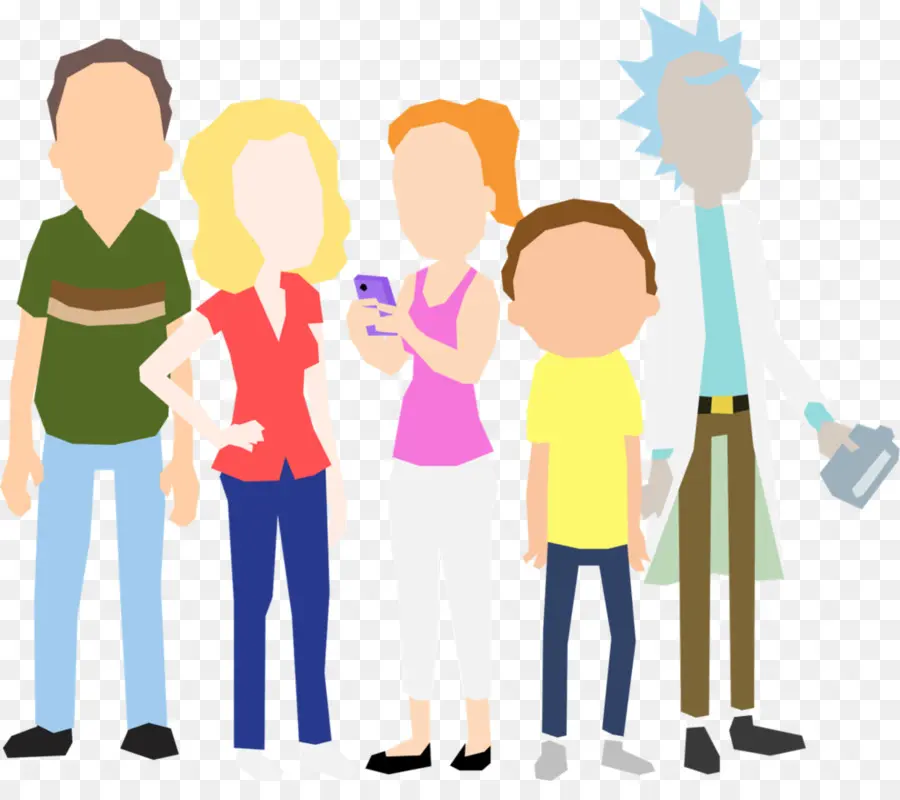 Famille De Dessin Animé，Animé PNG