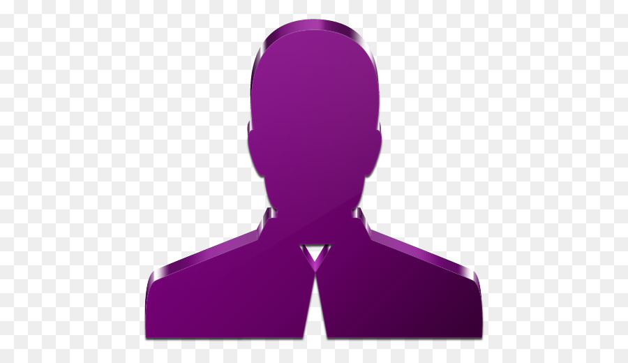 Silhouette Violette，Personne PNG