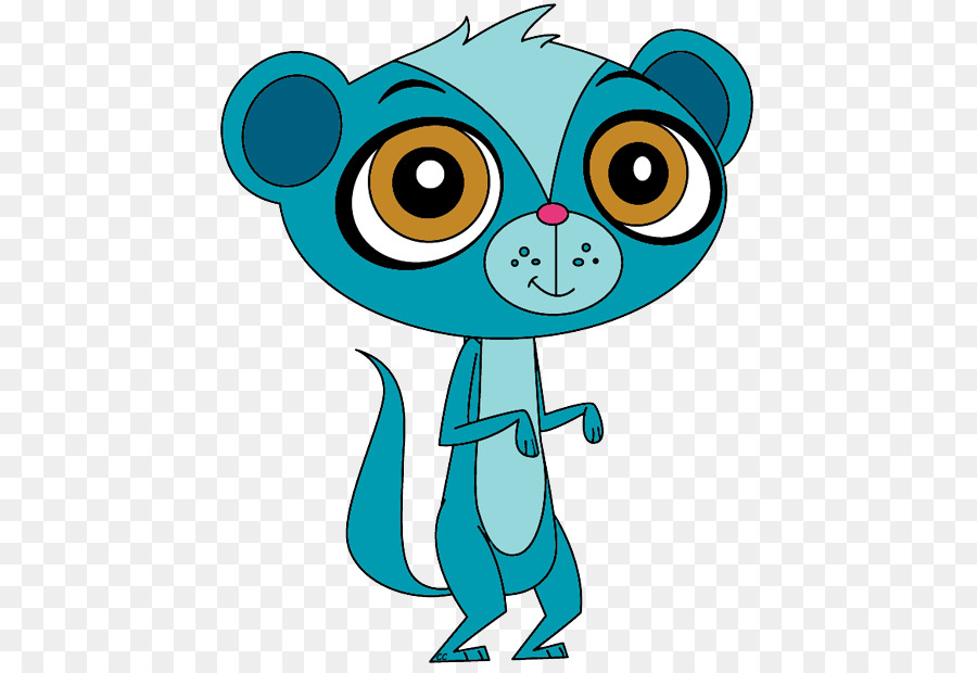 Animal De Dessin Animé Bleu，Mignon PNG