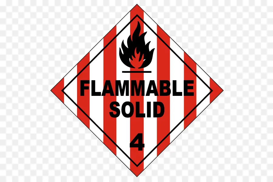 Solide Inflammable，Danger PNG