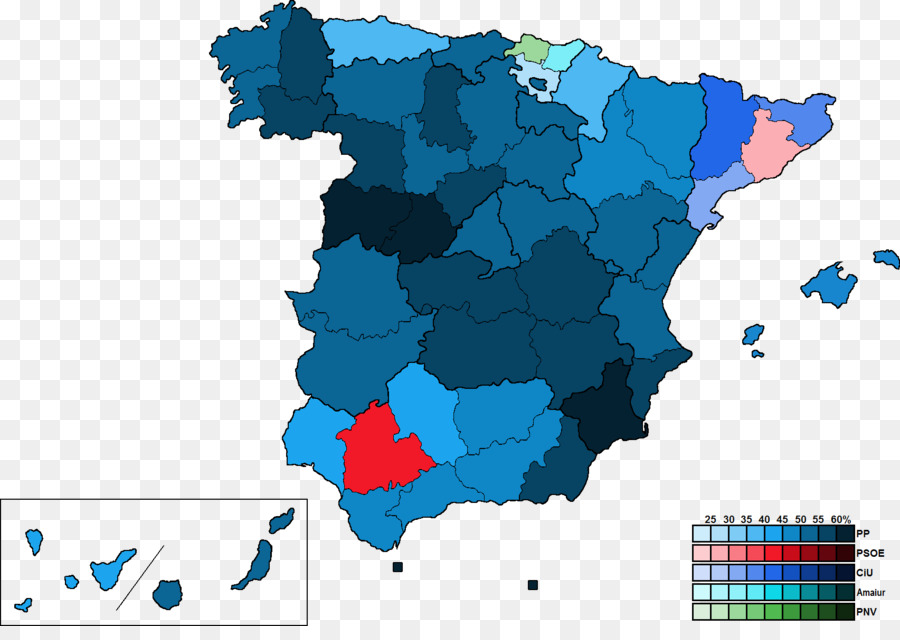 Carte De L'espagne，Régions PNG