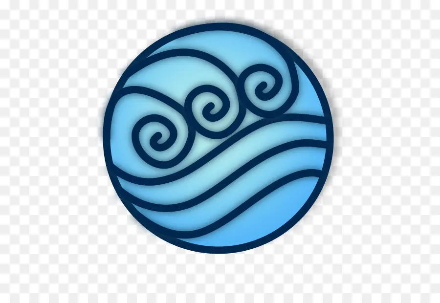 Symbole De La Vague Bleue，Eau PNG