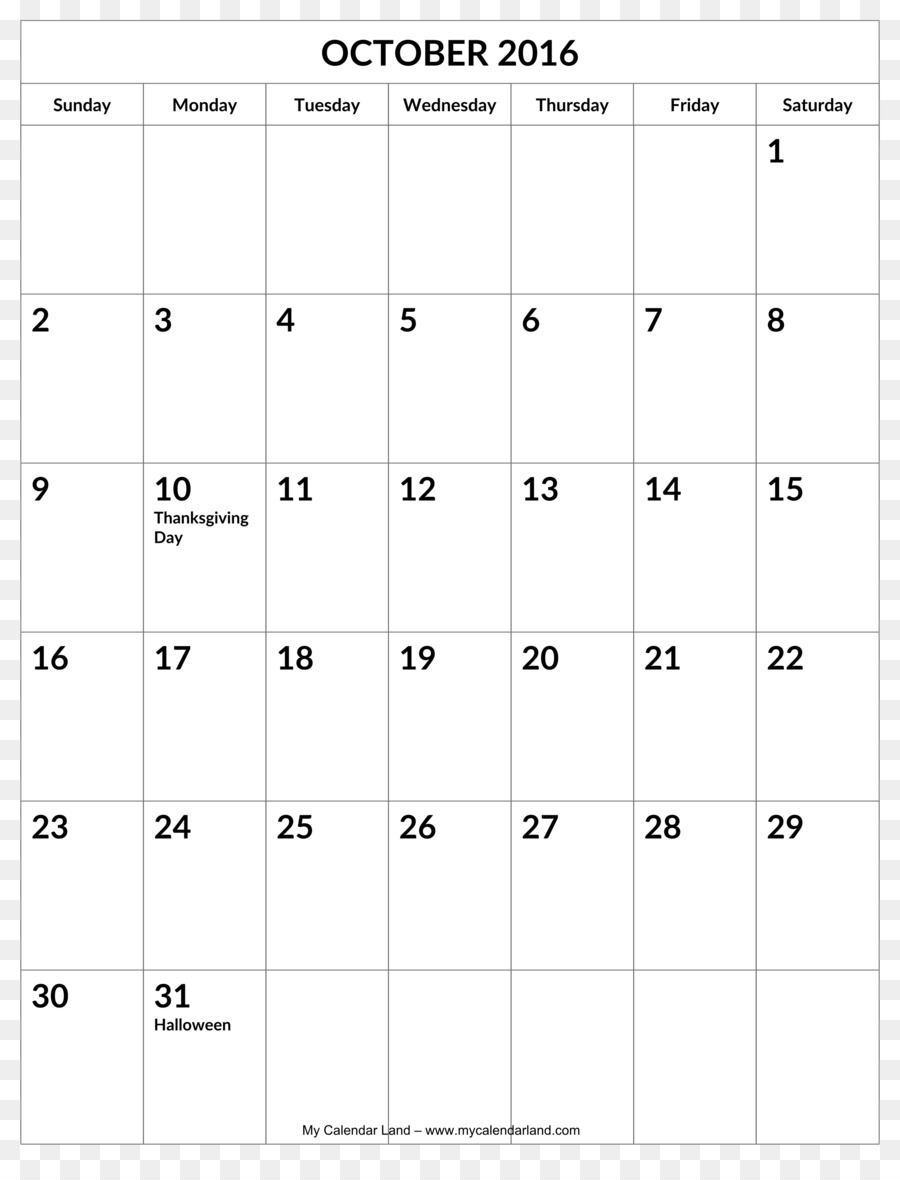 Calendrier De Novembre 2016，Dates PNG