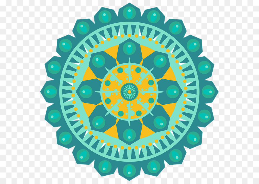 Mandalas，Coloré PNG