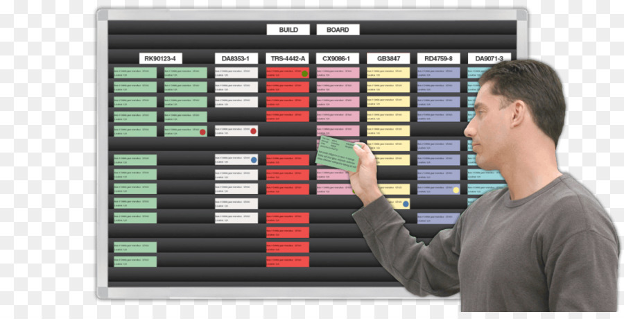 Homme Avec Tableau D'horaires，Planification PNG