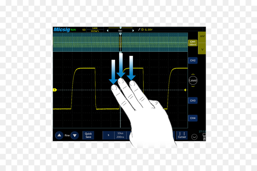 Oscilloscope，Tablettes PNG