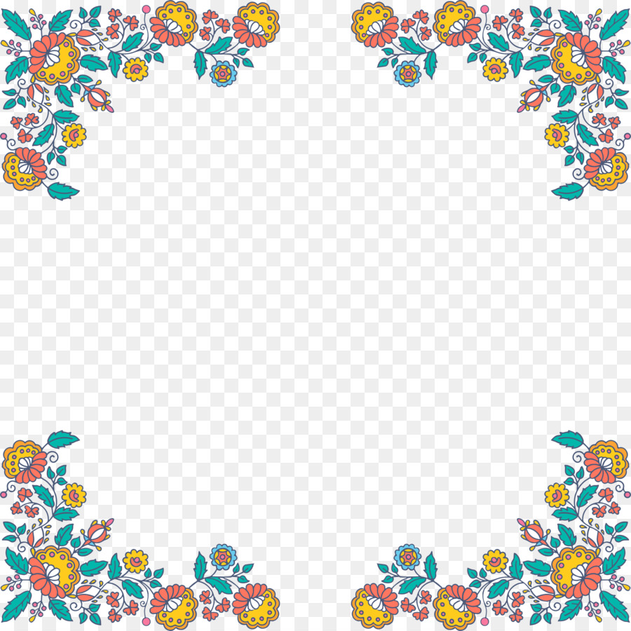 Cadre Floral，Fleurs PNG