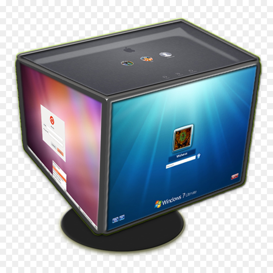 Interface De Cubes 3d，Ordinateur PNG