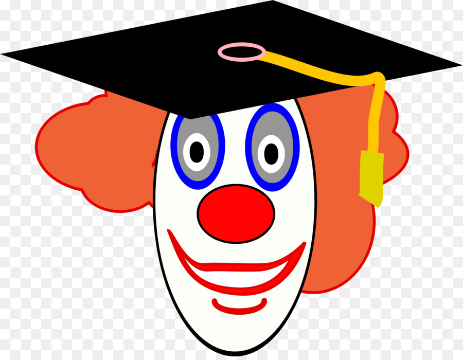 Clown Avec Casquette De Remise Des Diplômes，Clown PNG