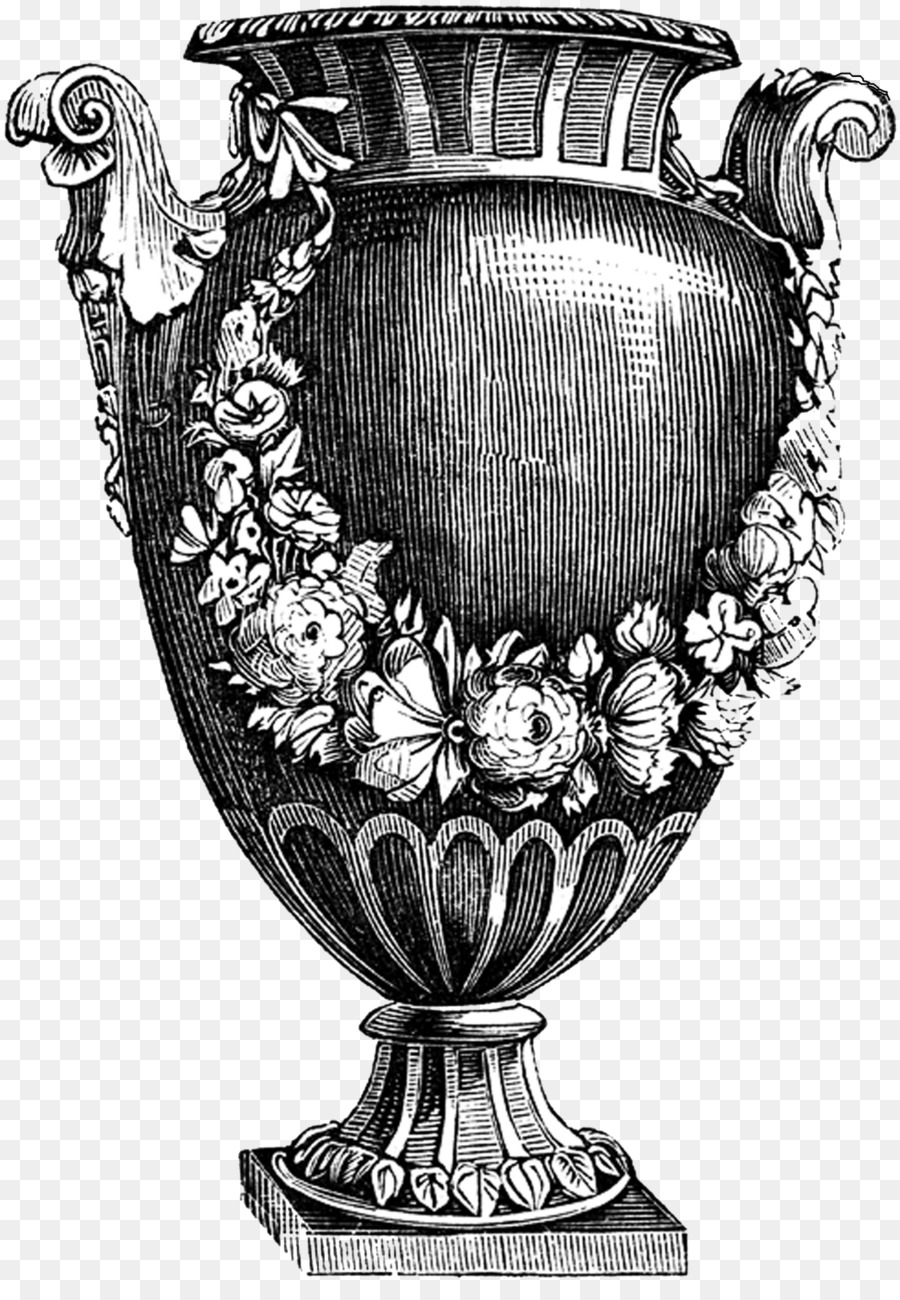 Vase Vintage，Fleurs PNG