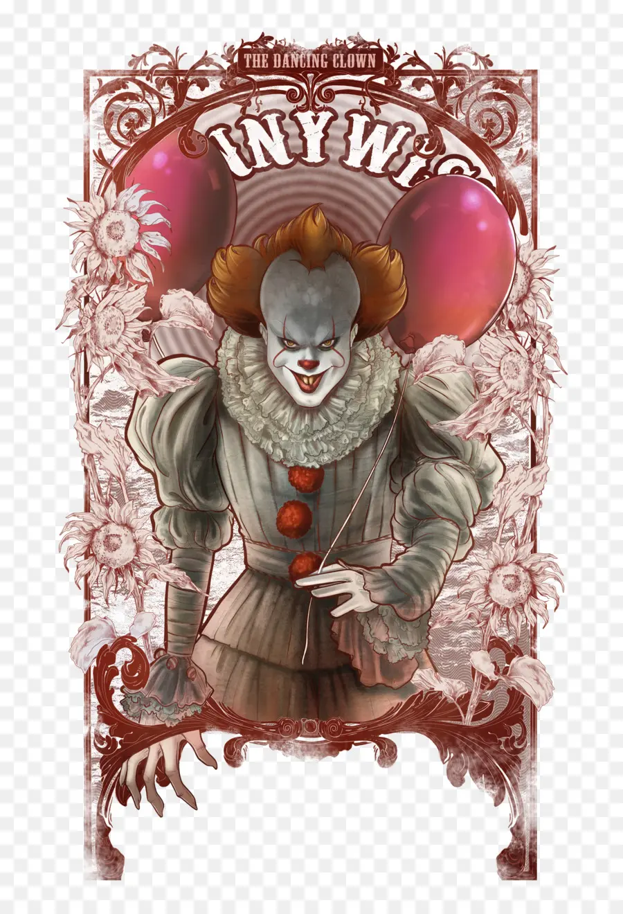 Clown Effrayant，Ballon PNG