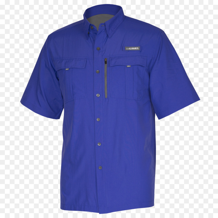 Chemise Bleue，Boutonné PNG