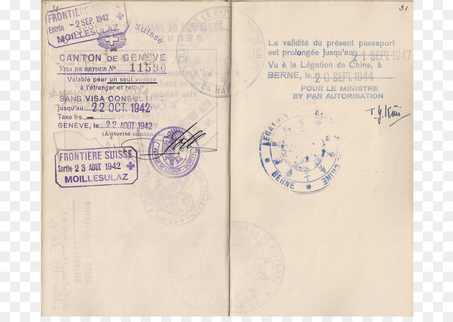 Timbres De Passeport，Voyage PNG