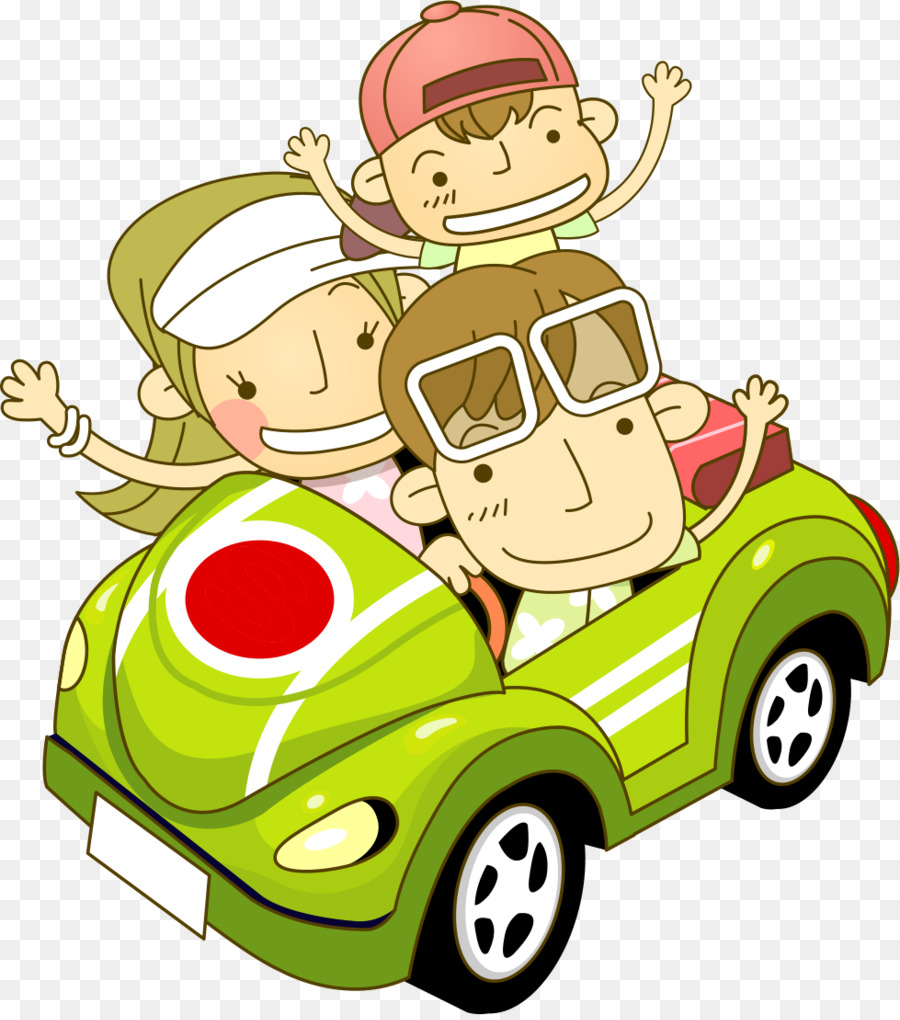 Enfants De Dessin Animé En Voiture，Enfants PNG