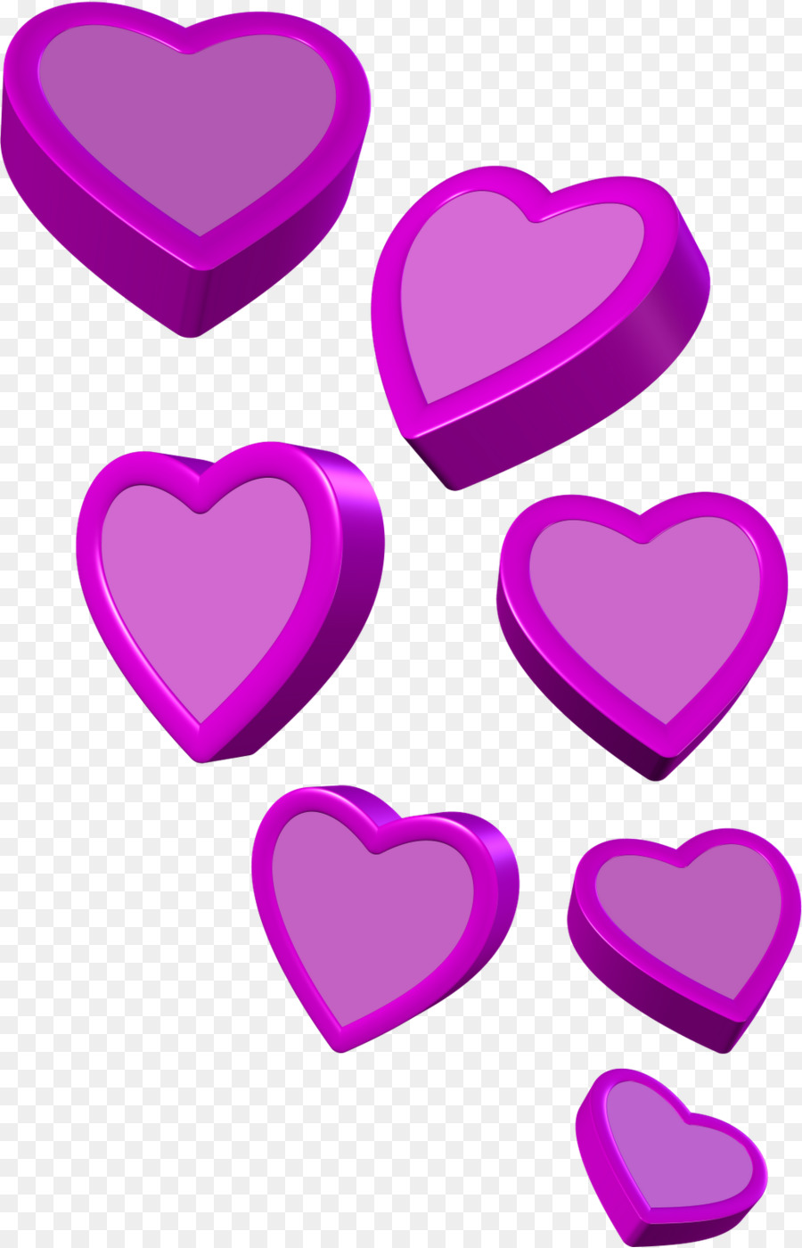 Coeurs Violets，Amour PNG