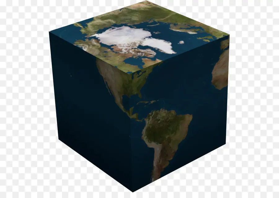 Cube Terre，Carte PNG