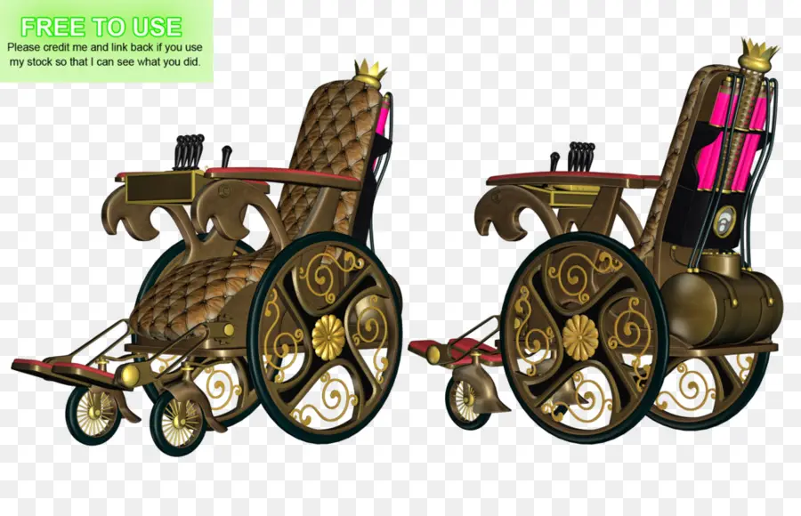 Fauteuil Roulant Steampunk，Steampunk PNG