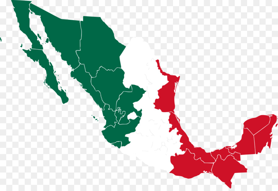 Carte Du Mexique，Vert PNG